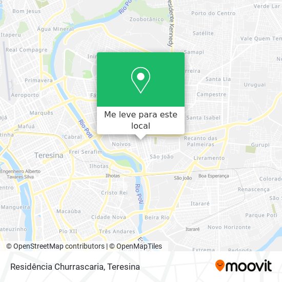 Residência Churrascaria mapa