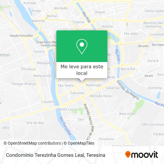 Condomínio Terezinha Gomes Leal mapa
