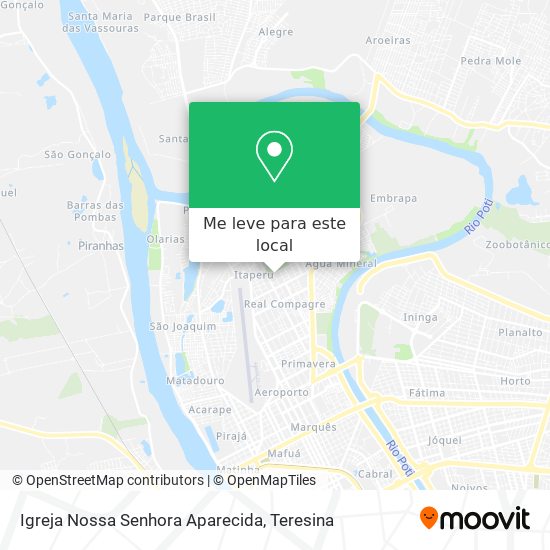Igreja Nossa Senhora Aparecida mapa