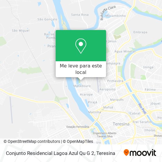 Conjunto Residencial Lagoa Azul Qu G 2 mapa