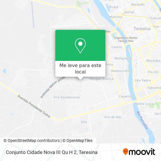 Conjunto Cidade Nova III Qu H 2 mapa