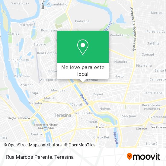 Rua Marcos Parente mapa