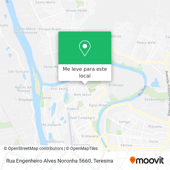 Rua Engenheiro Alves Noronha 5660 mapa