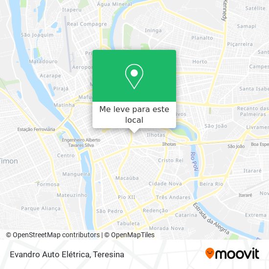 Evandro Auto Elétrica mapa