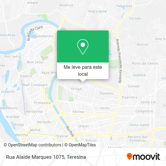 Rua Alaide Marques 1075 mapa