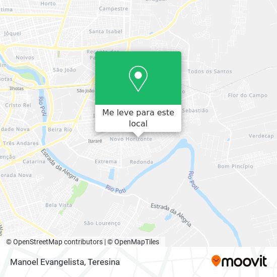 Manoel Evangelista mapa