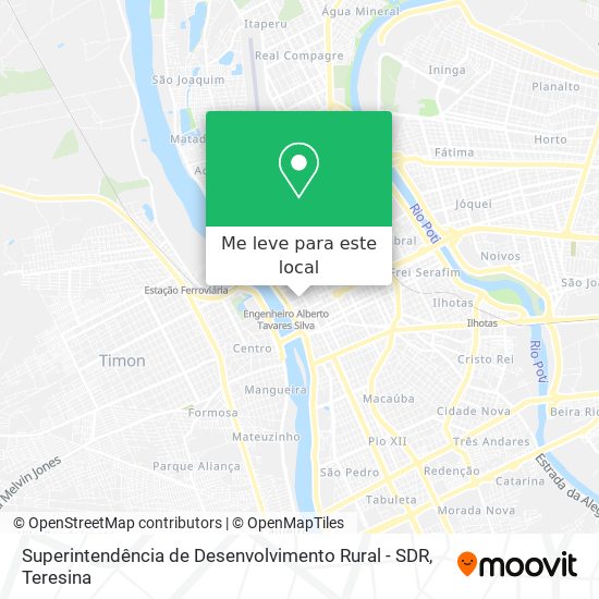 Superintendência de Desenvolvimento Rural - SDR mapa