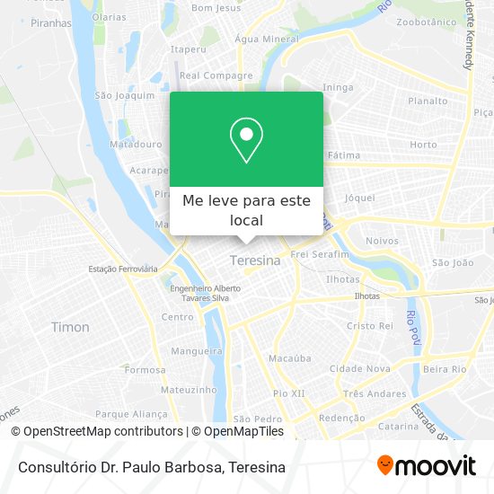 Consultório Dr. Paulo Barbosa mapa