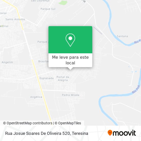 Rua Josue Soares De Oliveira 520 mapa