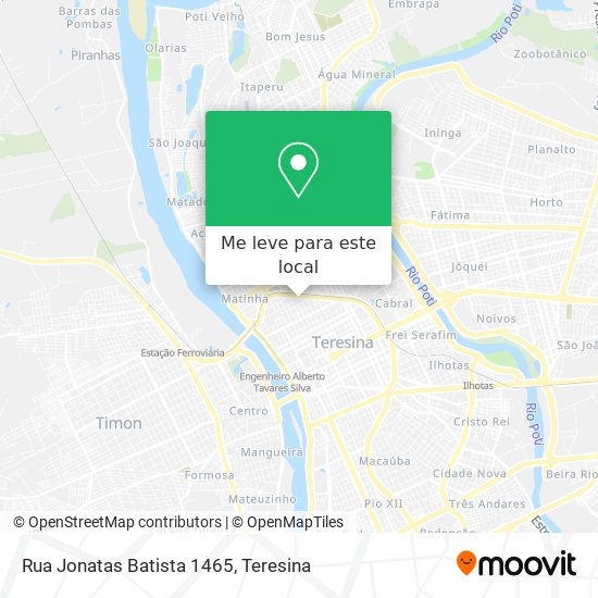 Rua Jonatas Batista 1465 mapa