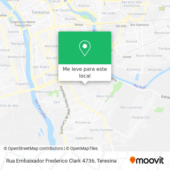 Rua Embaixador Frederico Clark 4736 mapa