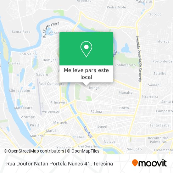Rua Doutor Natan Portela Nunes 41 mapa
