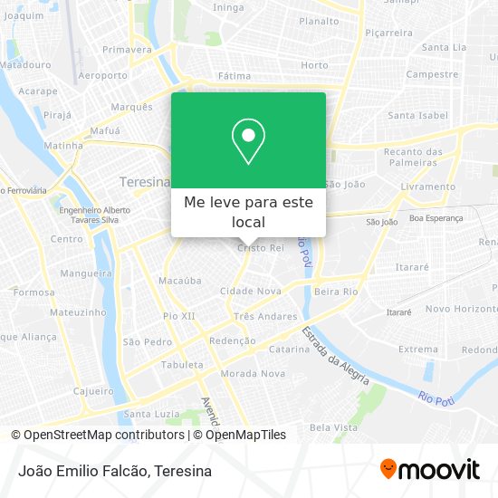 João Emilio Falcão mapa