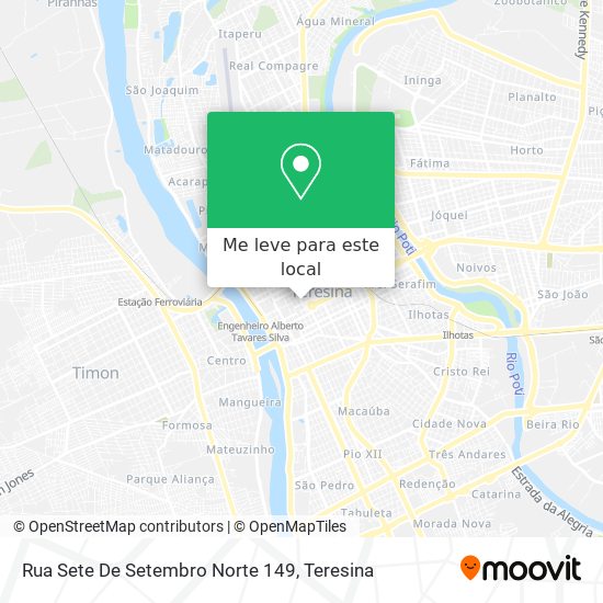 Rua Sete De Setembro Norte 149 mapa