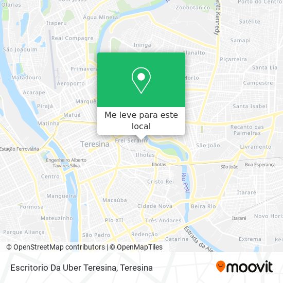 Escritorio Da Uber Teresina mapa