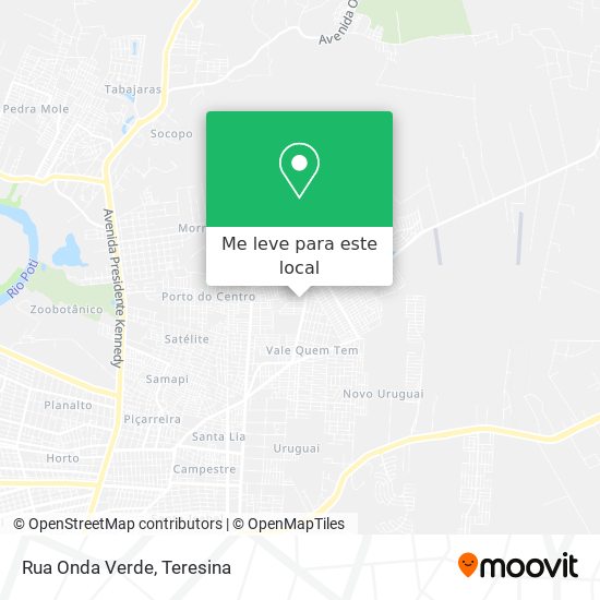 Rua Onda Verde mapa
