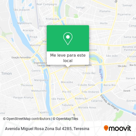 Avenida Miguel Rosa Zona Sul 4285 mapa