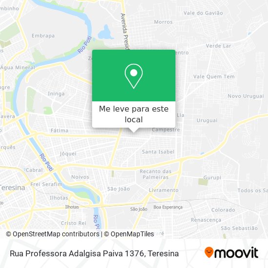 Rua Professora Adalgisa Paiva 1376 mapa