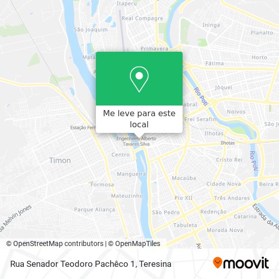 Rua Senador Teodoro Pachêco 1 mapa