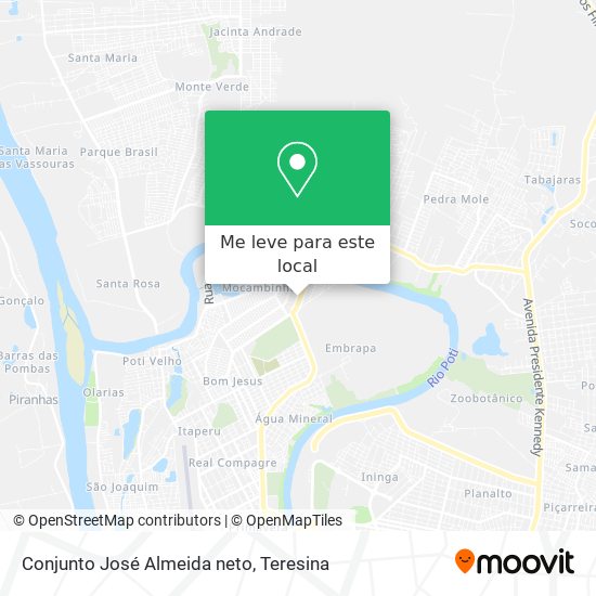 Conjunto José Almeida neto mapa