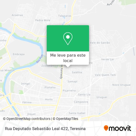 Rua Deputado Sebastião Leal 422 mapa