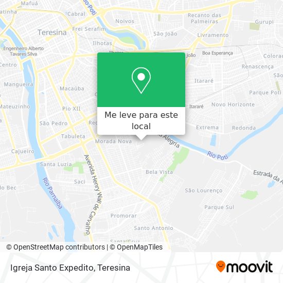 Igreja Santo Expedito mapa