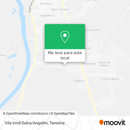 Vila Irmã Dulce/Angelim mapa