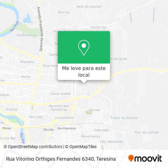 Rua Vitorino Orthiges Fernandes 6340 mapa