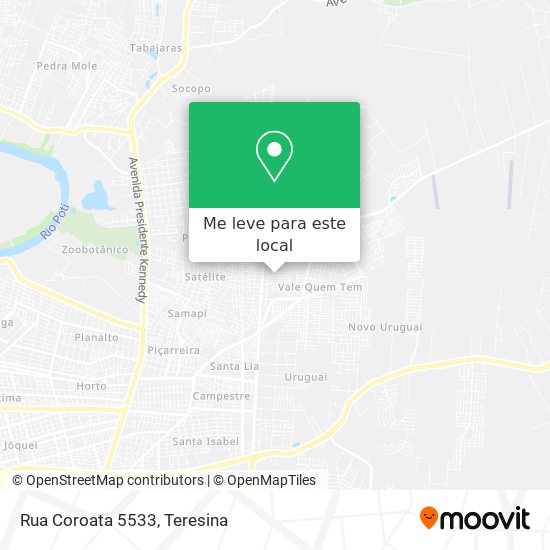Rua Coroata 5533 mapa