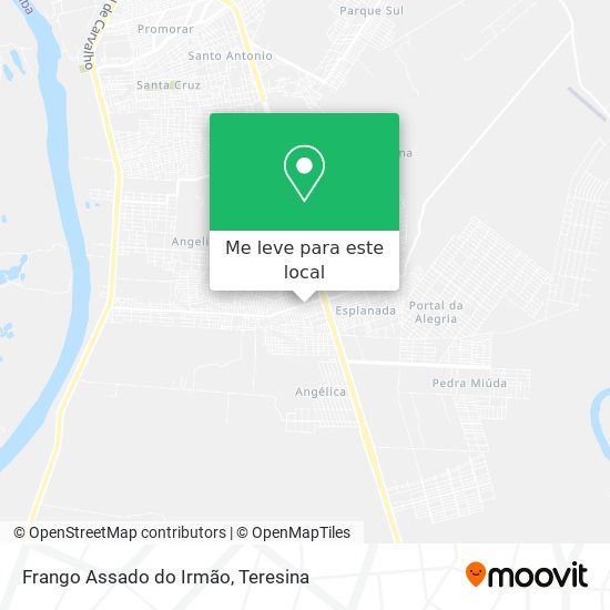 Frango Assado do Irmão mapa