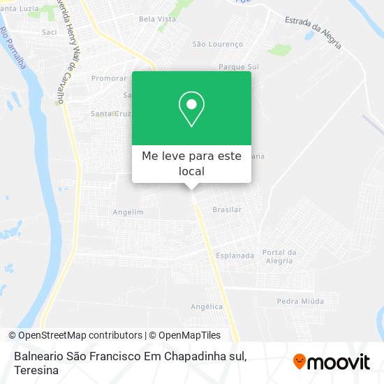 Balneario São Francisco Em Chapadinha sul mapa