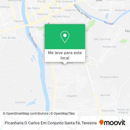 Picanharia O Carlos Em Conjunto Santa Fé mapa