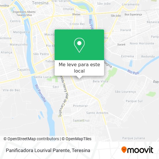 Panificadora Lourival Parente mapa