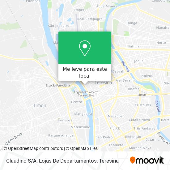 Claudino S / A. Lojas De Departamentos mapa