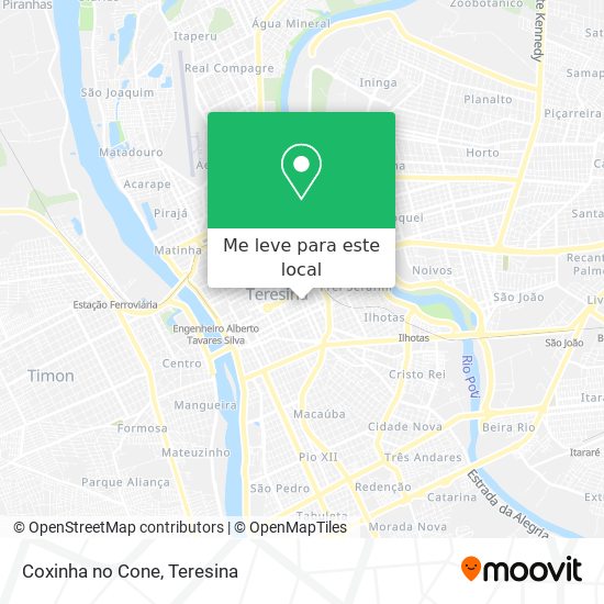 Coxinha no Cone mapa