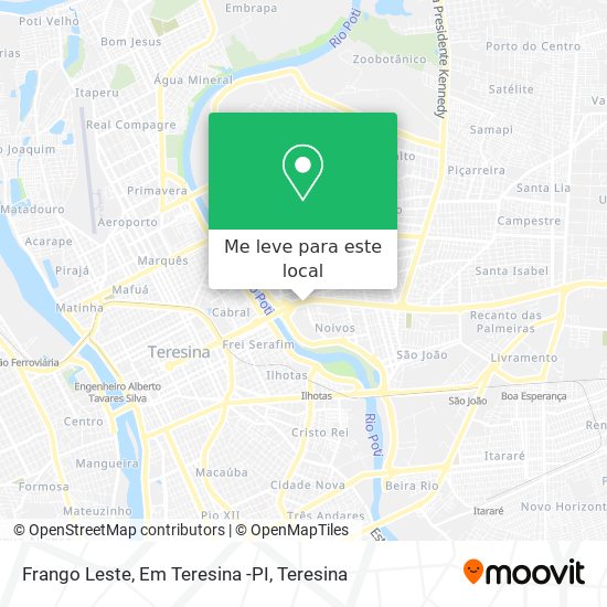 Frango Leste, Em Teresina -PI mapa