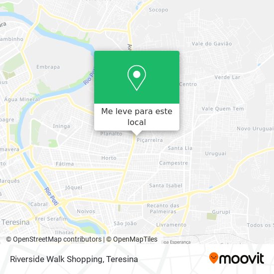 Riverside Walk Shopping mapa