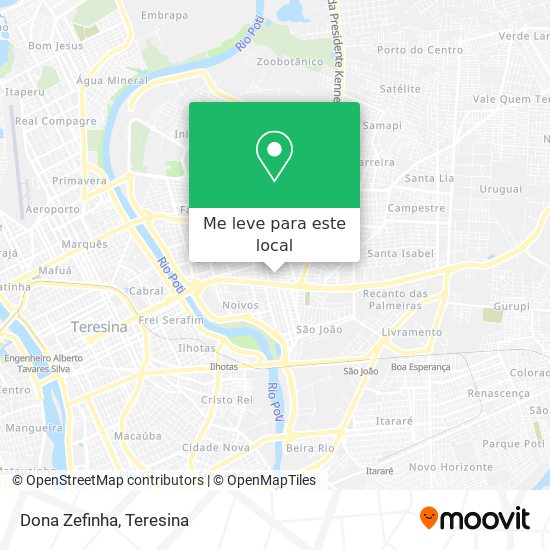 Dona Zefinha mapa