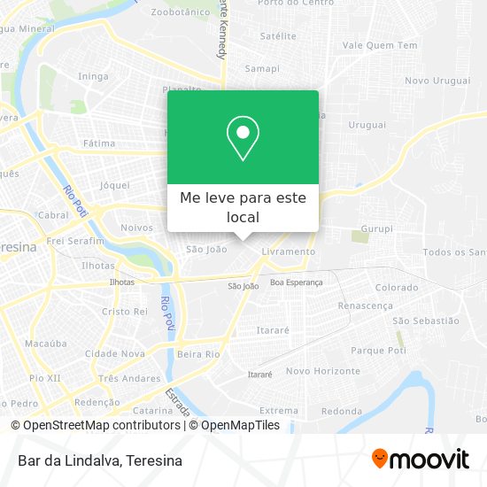 Bar da Lindalva mapa