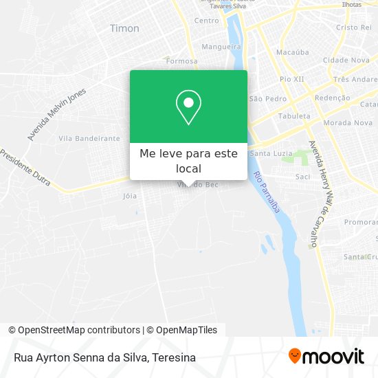 Rua Ayrton Senna da Silva mapa