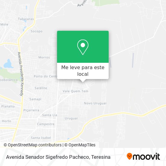 Avenida Senador Sigefredo Pacheco mapa