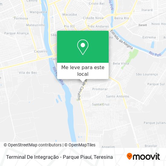 Terminal De Integração - Parque Piauí mapa