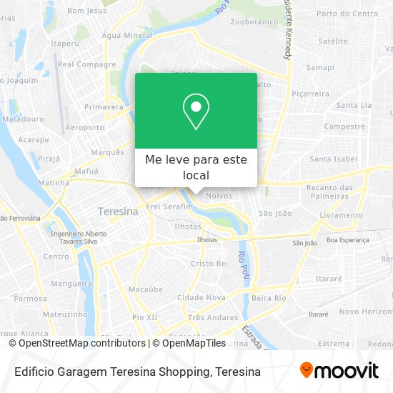 Edificio Garagem Teresina Shopping mapa