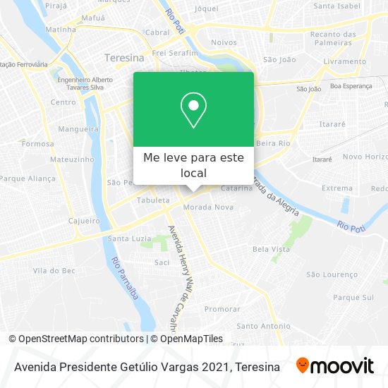 Avenida Presidente Getúlio Vargas 2021 mapa