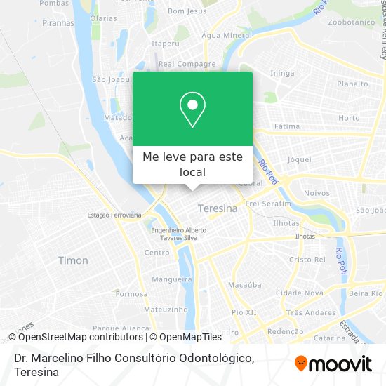 Dr. Marcelino Filho Consultório Odontológico mapa