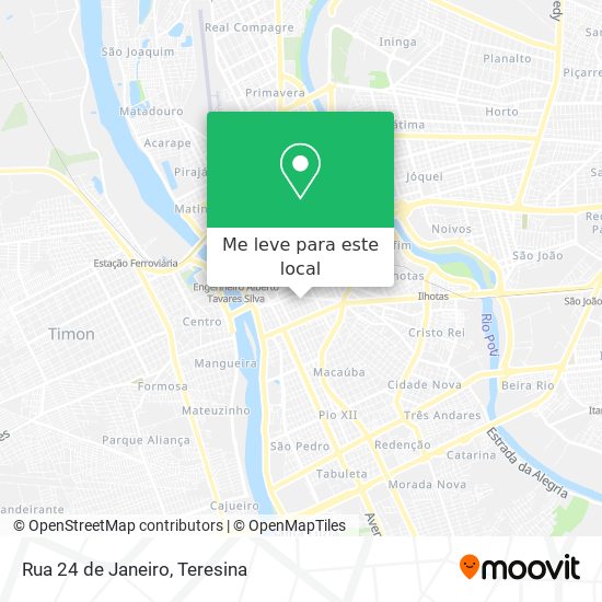 Rua 24 de Janeiro mapa