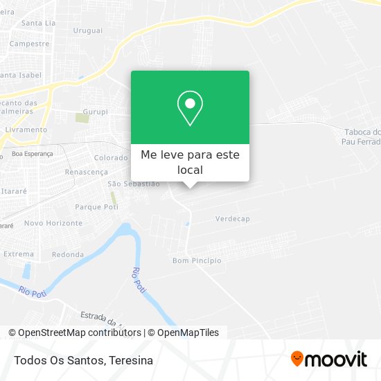 Todos Os Santos mapa