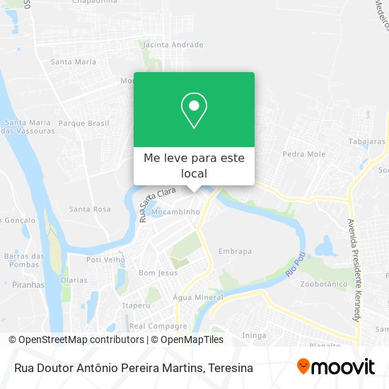 Rua Doutor Antônio Pereira Martins mapa