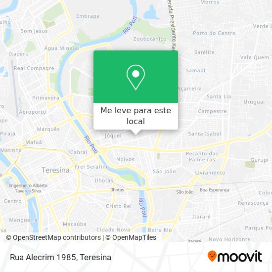 Rua Alecrim 1985 mapa