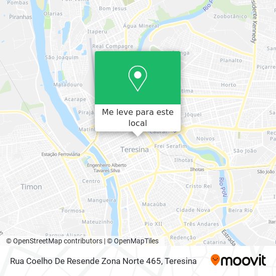 Rua Coelho De Resende Zona Norte 465 mapa